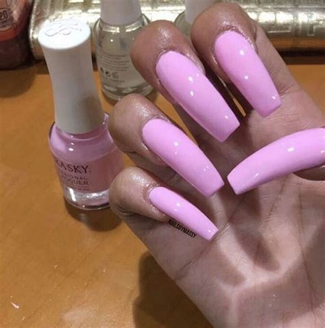 beautiful and pretty pink long nails luxury nails