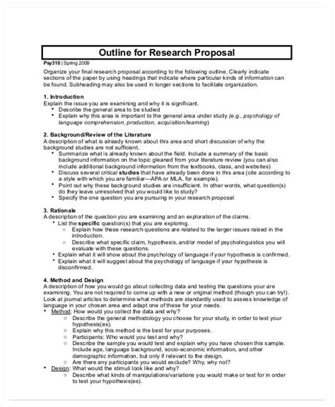 master thesis proposal