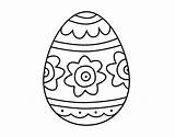 Easter Egg Flowers Coloring Colorear Coloringcrew Book sketch template