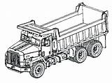 Truck Axle Rig Clipartmag Peterbilt Kidsplaycolor Flatbed Garbage Artikel sketch template