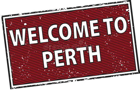 perth australia city design vector logo print design stock vector illustration  label