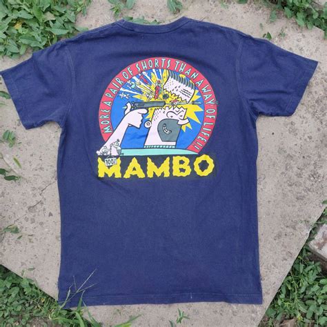 vintage rare mambo originals vintage  shirt  gun shooting grailed