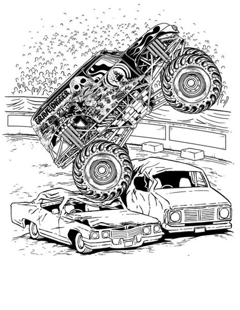 coloring pages  monster trucks  coloring pages collections