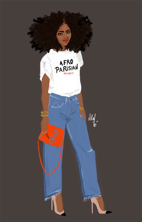 Parisian Fashion Illustrator Nicholle Kobi Gives Black