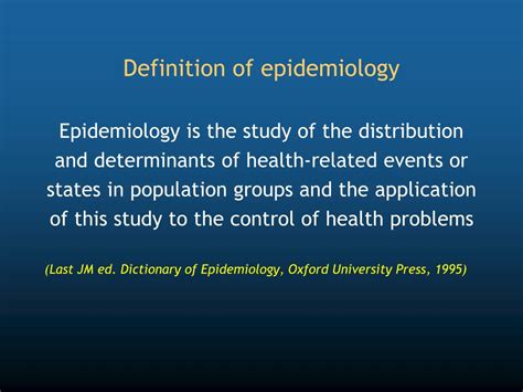 epidemiology powerpoint    id