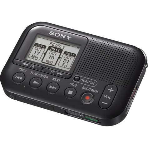 sony icd lx digital voice recorder black icd lxblk bh