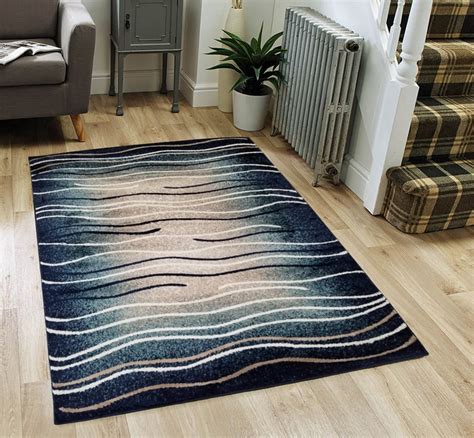 discountworld indoor outdoor area rug striped blue   walmartcom walmartcom