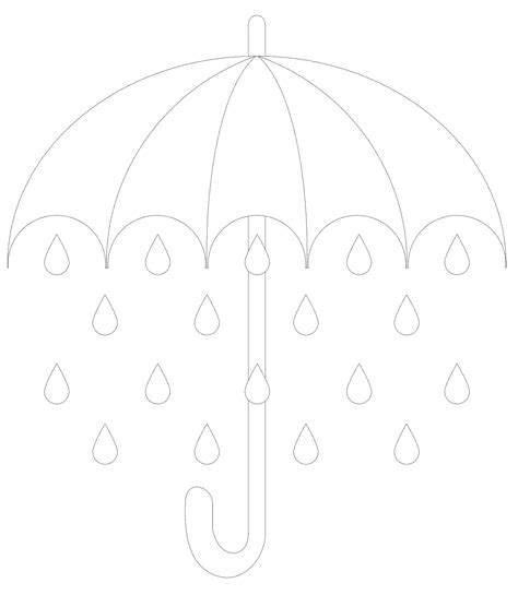 imaginesque raining umbrella  hand embroidery pattern
