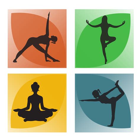 yoga poses vector custom designed illustrations creative market