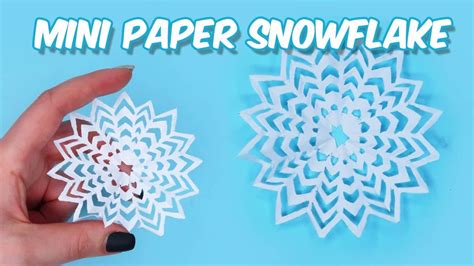 Mini Paper Snowflake Diy How To Make Miniandcool Paper Snowflakes Youtube