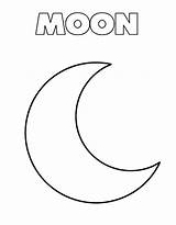 Moon Coloring Pages Colouring Color Kids Sheet Printable Star Sun Stars Colorings Getdrawings Getcolorings Print Template Sky sketch template