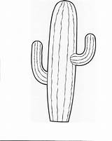 Cactus Coloring Pages Outline Printable Clipart Template Printables Colouring Bmp Flower Clip Print Cacti Western Cowboy Desert Drawing Saguaro Sheet sketch template