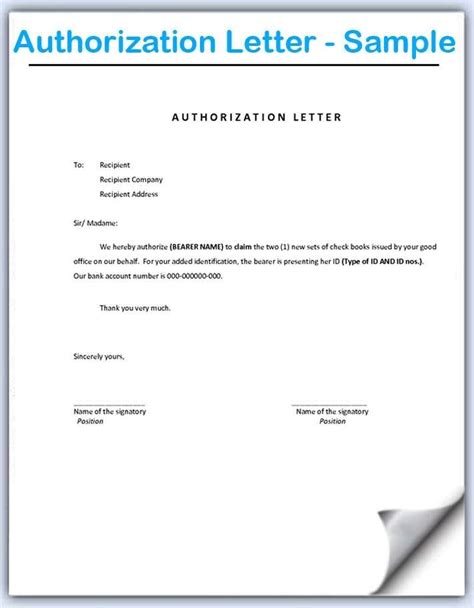 authorization letter