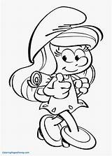 Smurfs Coloring Pages Smurfette Color Printable Print Getcolorings sketch template