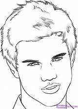 Twilight Saga Lautner sketch template