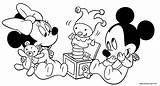 Mickey Minnie Coloring Baby Mouse Pages Disney Drawing Pluto Babies Drawings Goofy Az Para Colorear Coloriage Dibujos Google Bake Do sketch template