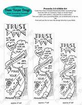 Proverbs Bookmark Journaling Lord sketch template