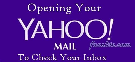 open yahoo mail check  yahoo inbox messages fans lite