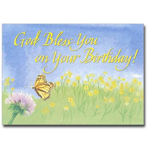 god bless    birthday birthday card