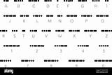 Morse Alphabet Zahlen Buchstaben Satz Internationaler Vektoren sketch template