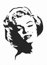 Monroe Marilyn Sizes Thicker Micron Aerografo sketch template