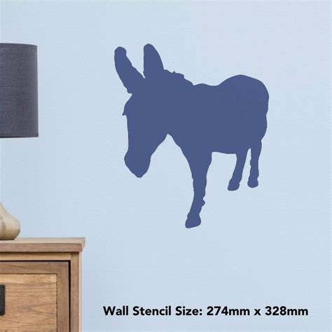 donkey silhouette wall stencils templates ws ebay