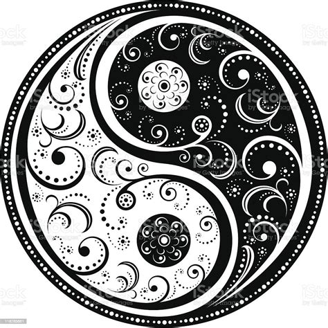 Yin Yang Symbol Stock Illustration Download Image Now Black And