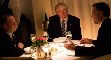 romney gushes  trump  posh dinner politico