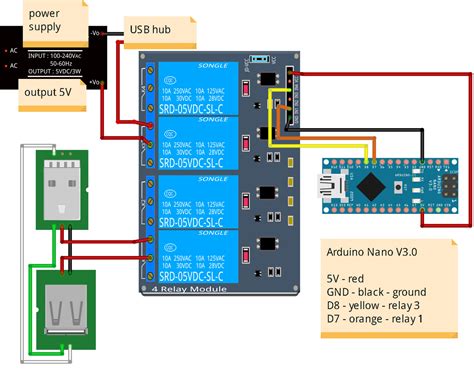 arduino  kanal relais schaltplan wiring diagram