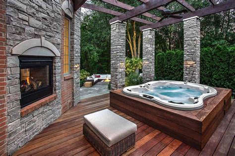 40 Outstanding Hot Tub Ideas To Create A Backyard Oasis Hot Tub