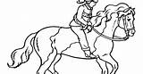 Horse Coloring Pages Girl Animal sketch template