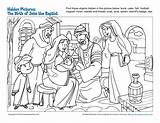 Baptist Zechariah Sundayschoolzone Puzzles Childrens Zacharias Classes Concealed Told sketch template