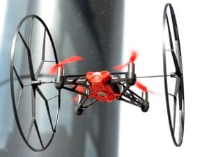 parrot minidrone rolling spider review  indoor drone  big kids technology  guardian