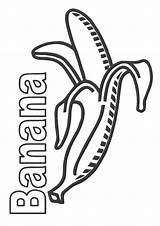 Banane Ausmalbilder Parentune Malvorlagen sketch template
