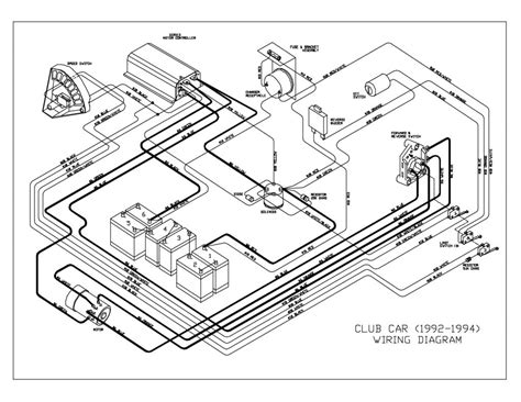 club car wiring diagram  volt ad    club car  volt golf cart wiring
