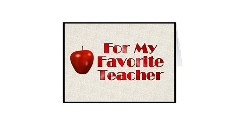 favorite teacher zazzle