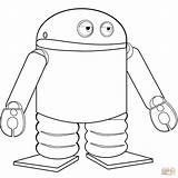 Coloring Robot Android Pages Robots Printable Cartoon Drawing 1500px 77kb 1500 Drawings sketch template