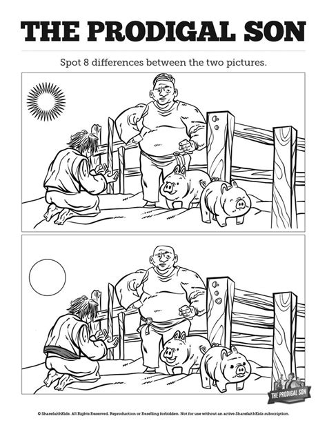top spot  difference bible activities  kids images