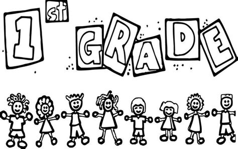 st grade children school coloring page    category read