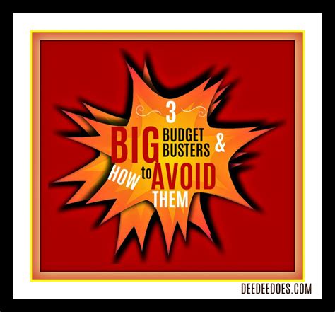 stick budget save money avoid 3 big budget busters