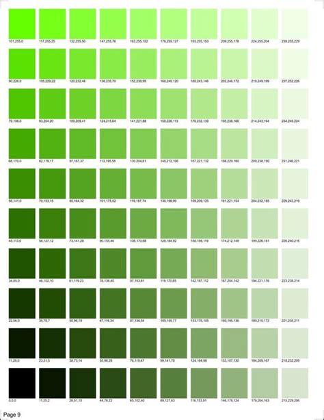 km designs rgb color chart green color chart color mixing chart rgb