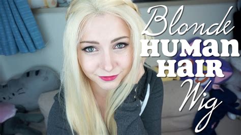 Amazing Blonde Human Hair Wig Uniwigs Review Youtube
