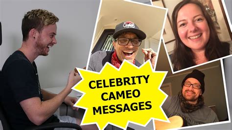 celebrity cameo messages youtube