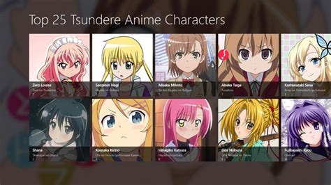 Top 25 Tsundere Anime Characters Tsundere Anime Characters Anime