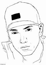 Eminem Coloring Pages Drawing Drawings Edupics sketch template
