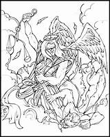 Tattoo Michael Archangel Outlines Outline St Saint Tattoos Designs Site sketch template