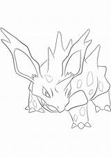 Nidorino Type Coloriage Flocon Lilie Pokémon sketch template