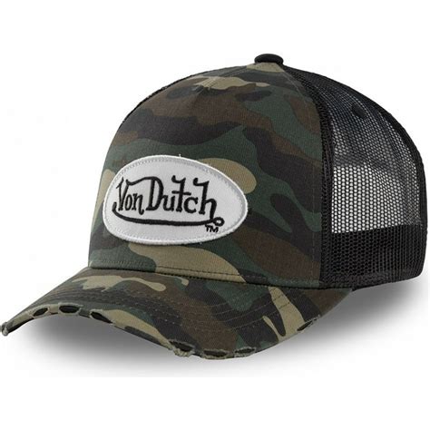 Von Dutch Camo05 Camouflage Trucker Hat Uk