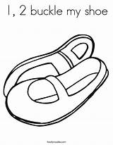 Coloring Shoe Buckle Shoes Built California Usa sketch template