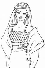Barbie Coloring Pages Drawing Girls Kids Princess Ken Doll Color Printable Print Sheets Games Colouring Friends Z31 Sheet Coloriage Colorier sketch template
